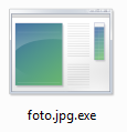 Eingeblendete Dateierweiterung