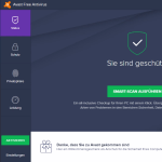 Avast Benutzeroberfläche