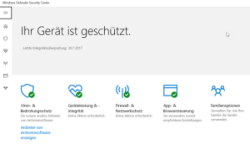 Windows Defender Security Center