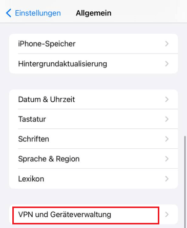 iPhone VPN 2